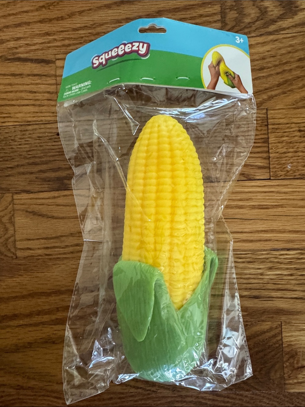 Squeeezy Sunny Days Yellow Corn Cob Squeeze Toy NEW